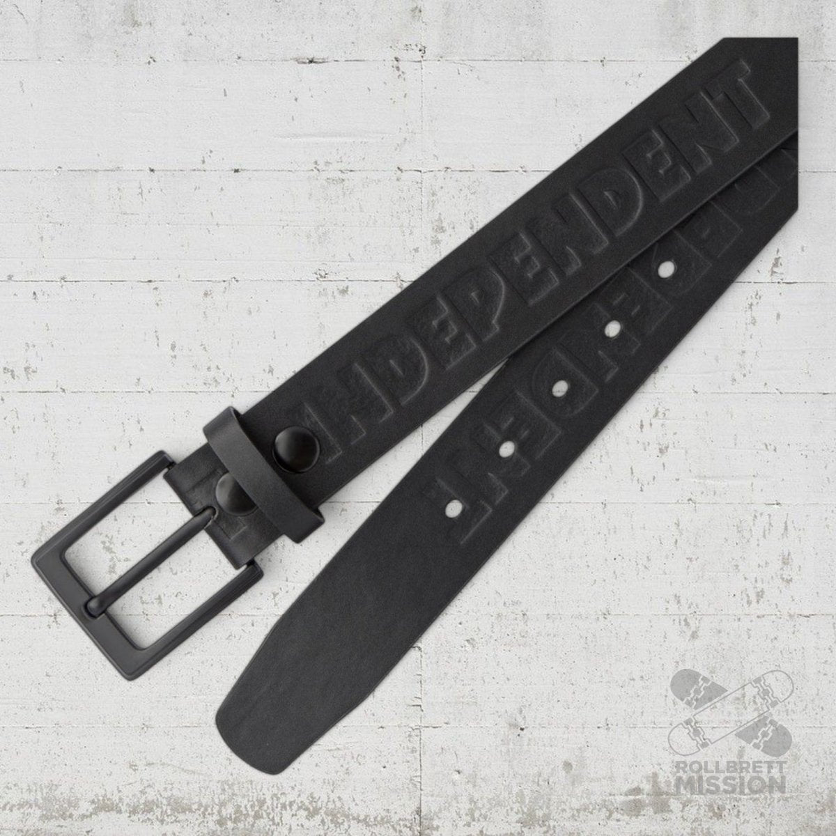 Independent Belt Gürtel Bar Logo black - Gürtel - Rollbrett Mission