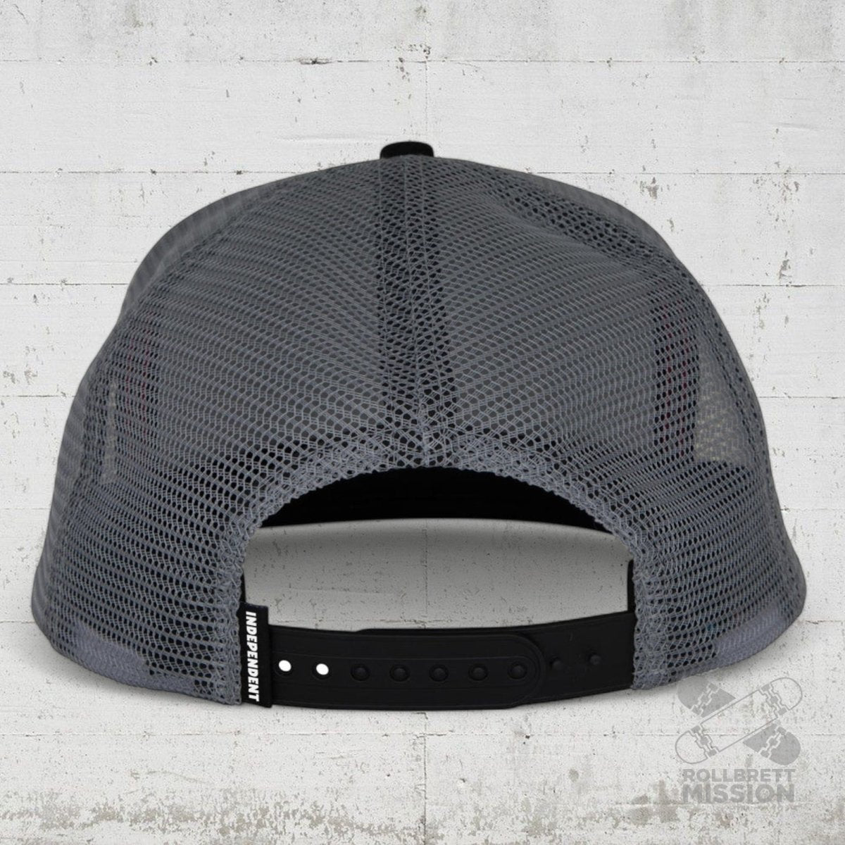 Independent Cap Span Mesh Trucker black grey - Kopfbekleidung & - tücher - Rollbrett Mission