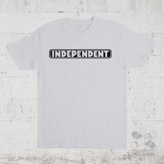 Independent T-Shirt Bar Logo Heavyweight grey - Rollbrett Mission