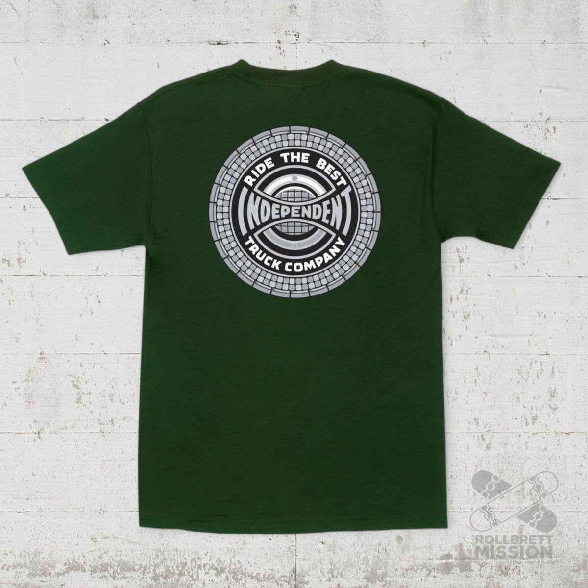 Independent T-Shirt Tile Span forest green - Rollbrett Mission