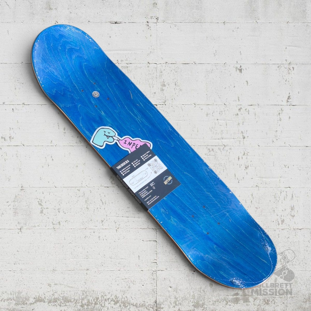 Inpeddo Logo Script 8.5 Medium Concave Deck - Skateboard-Decks - Rollbrett Mission