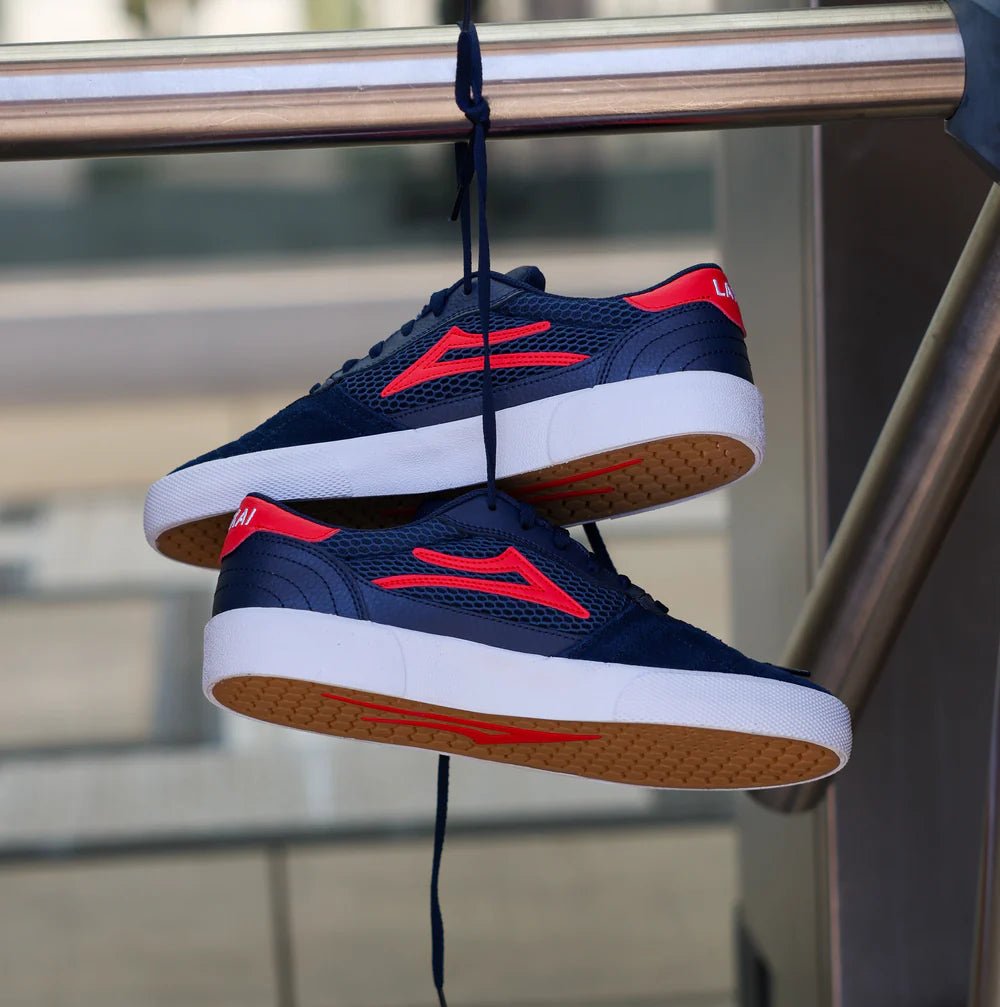 Lakai Footwear Cambridge Skateshoe navy red suede - Skateboard - Schuhe - Rollbrett Mission