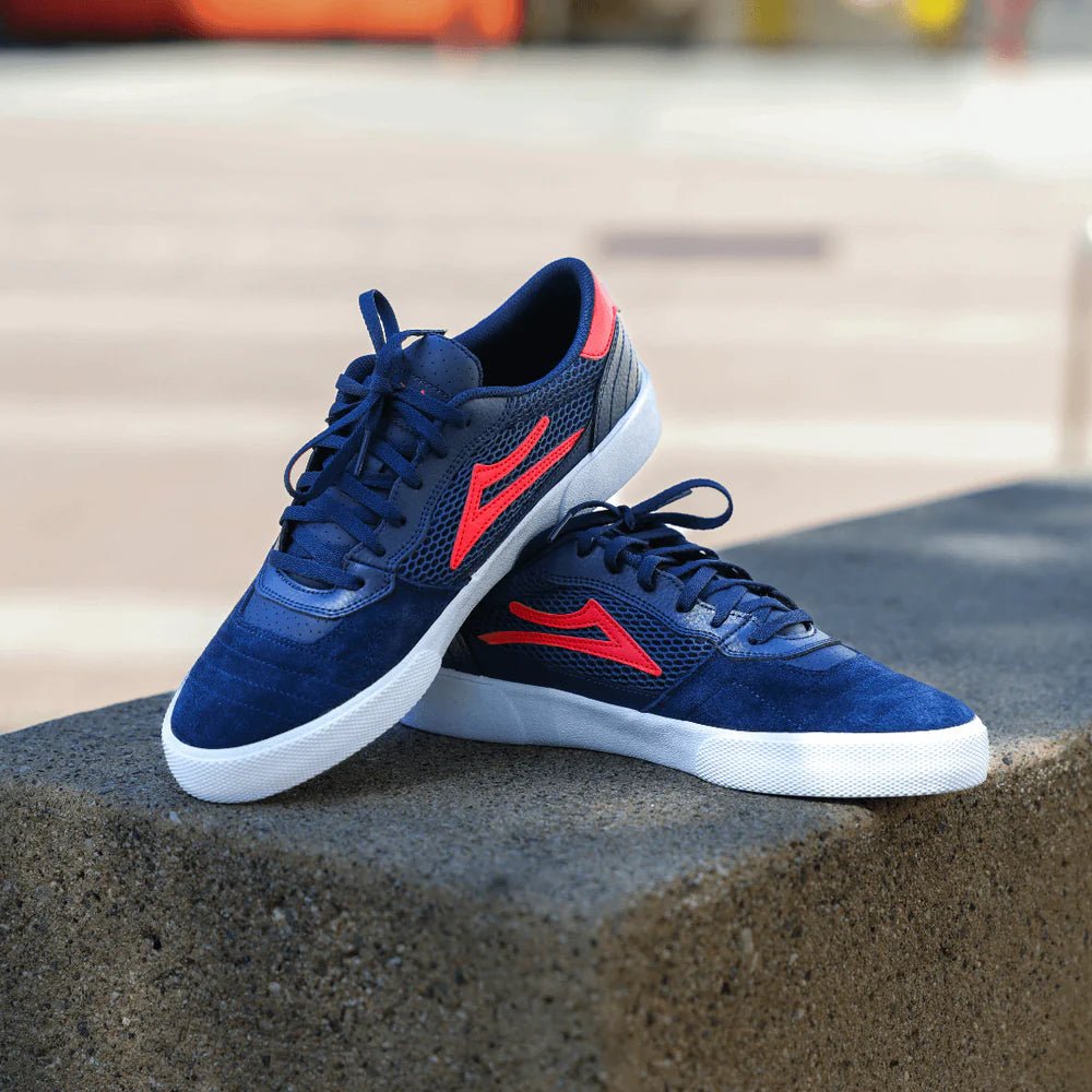 Lakai Footwear Cambridge Skateshoe navy red suede - Skateboard - Schuhe - Rollbrett Mission