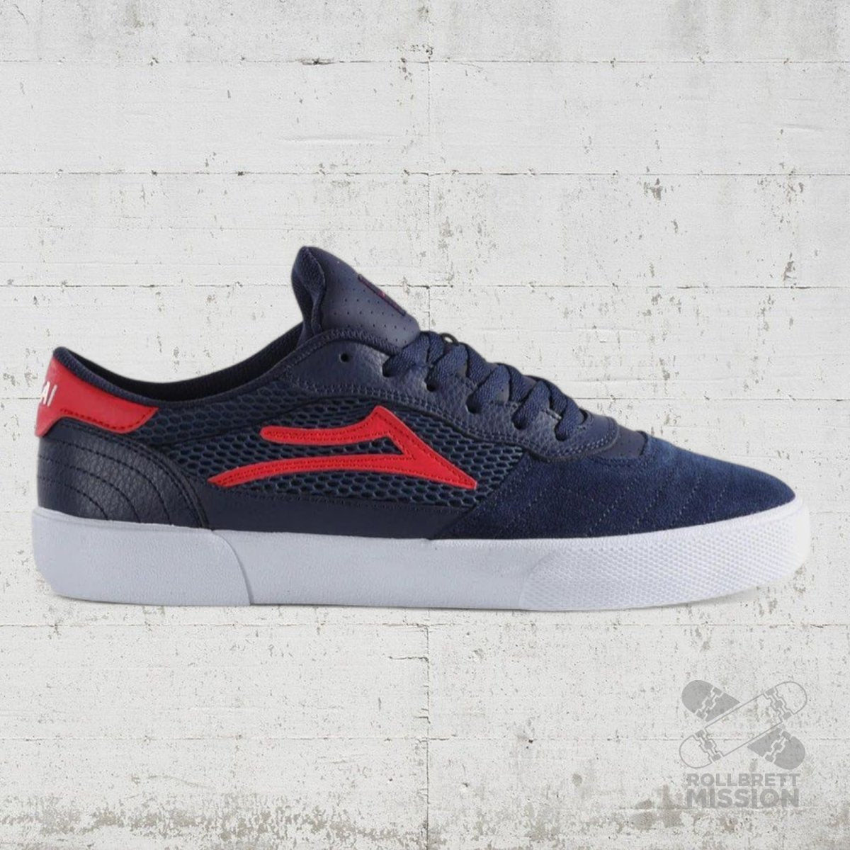 Lakai Footwear Cambridge Skateshoe navy red suede - Skateboard - Schuhe - Rollbrett Mission