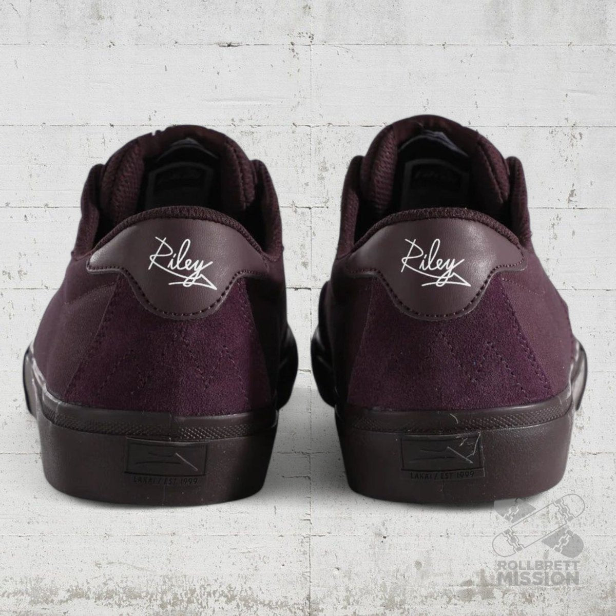 Lakai Footwear Riley 3 black cherry suede - Skateboard - Schuhe - Rollbrett Mission