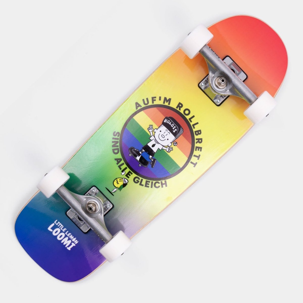 Little Lemons Loomi Kids Complete Cruiser Skateboard ALLE GLEICH - Skateboards - Rollbrett Mission