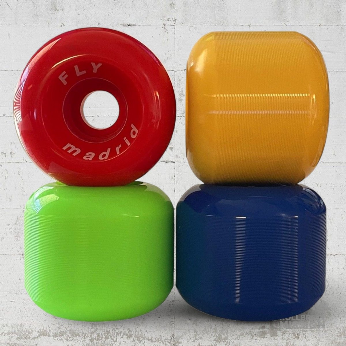 Madrid Fly Wheels Multicolor 60mm 90A Cruiser Longboard - Skateboard - Rollen - Rollbrett Mission