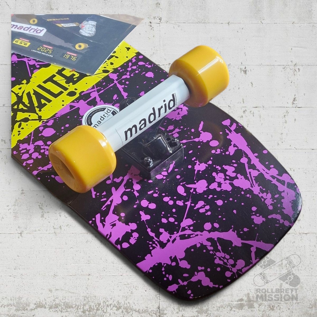 Madrid x Valterra 40th Anniversary 9.5" Old School Skateboard Complete - Skateboard - Decks - Rollbrett Mission