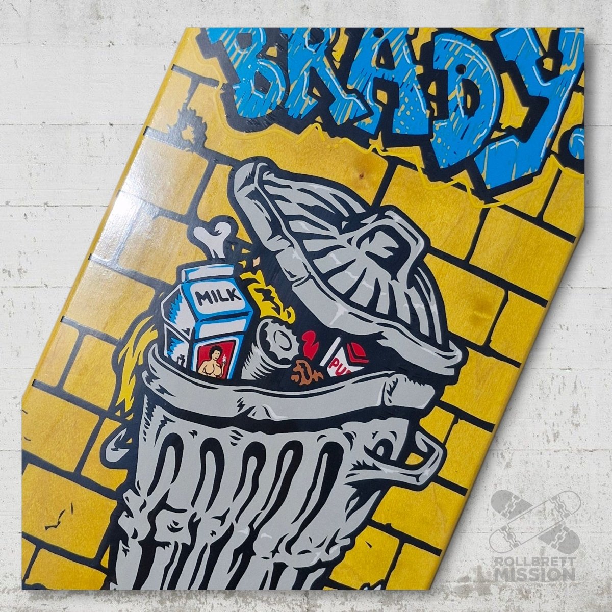 Polar Skateboards Dane Brady Trash Can 8.25 Deck - Skateboard - Decks - Rollbrett Mission