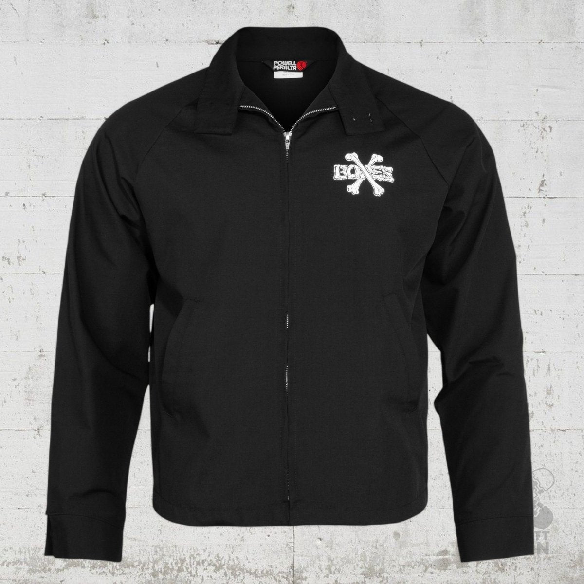 Powell Peralta Cross Bones Light Jacket Black - Shirts & Tops - Rollbrett Mission
