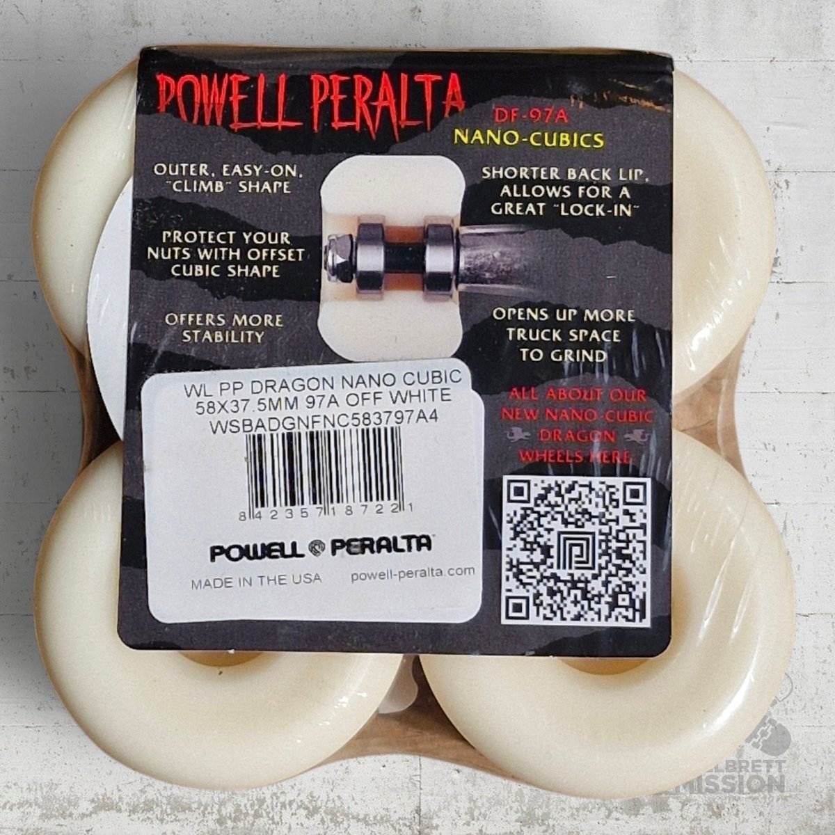 Powell Peralta Dragon Formula Nano Cubic 97A 58mm Wheels - Skateboard - Rollen - Rollbrett Mission