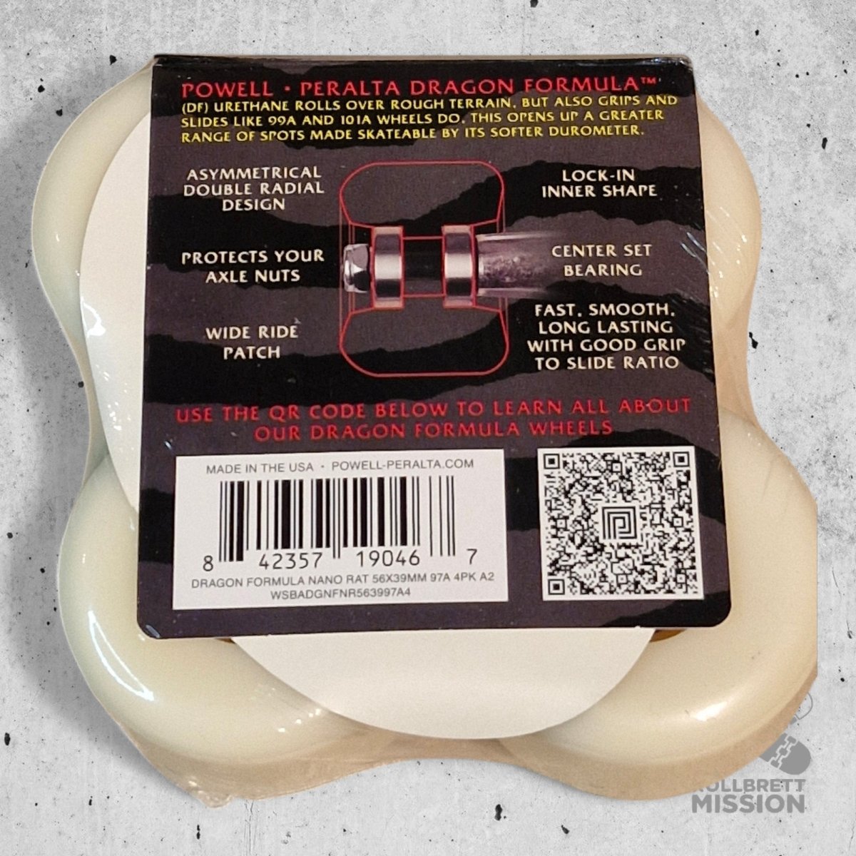 Powell Peralta Dragon Formula Nano Rats 97A 56mm Wheels - Skateboard - Rollen - Rollbrett Mission