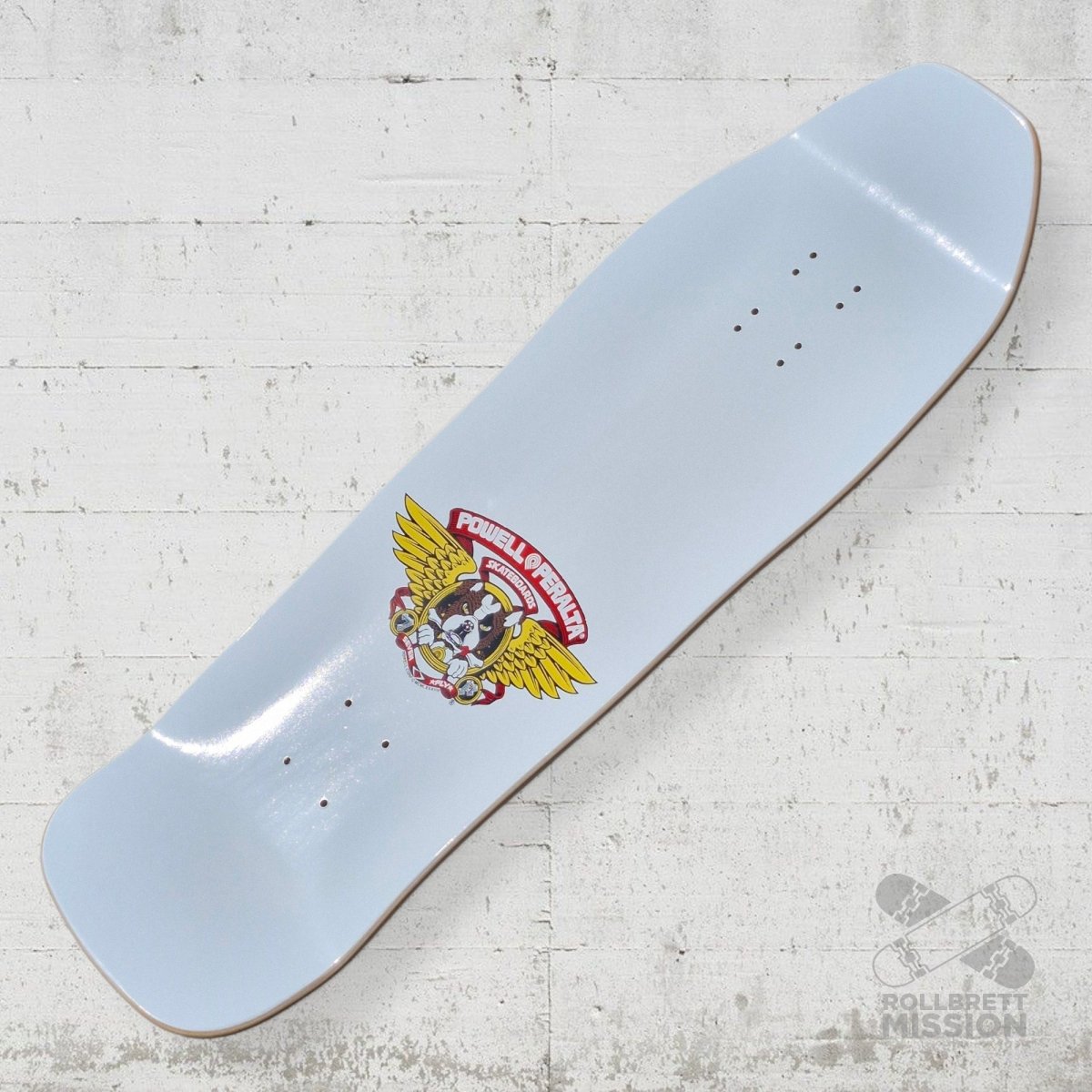 Powell - Peralta Frankie Hill Bulldog white goldfoil 10.0" Deck - Skateboard - Decks - Rollbrett Mission