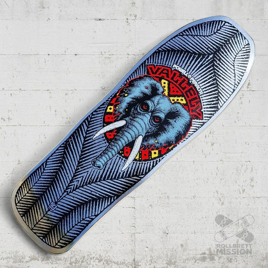 Powell - Peralta Vallely Elephant Silver Foil 9.85 Deck - Skateboard - Decks - Rollbrett Mission