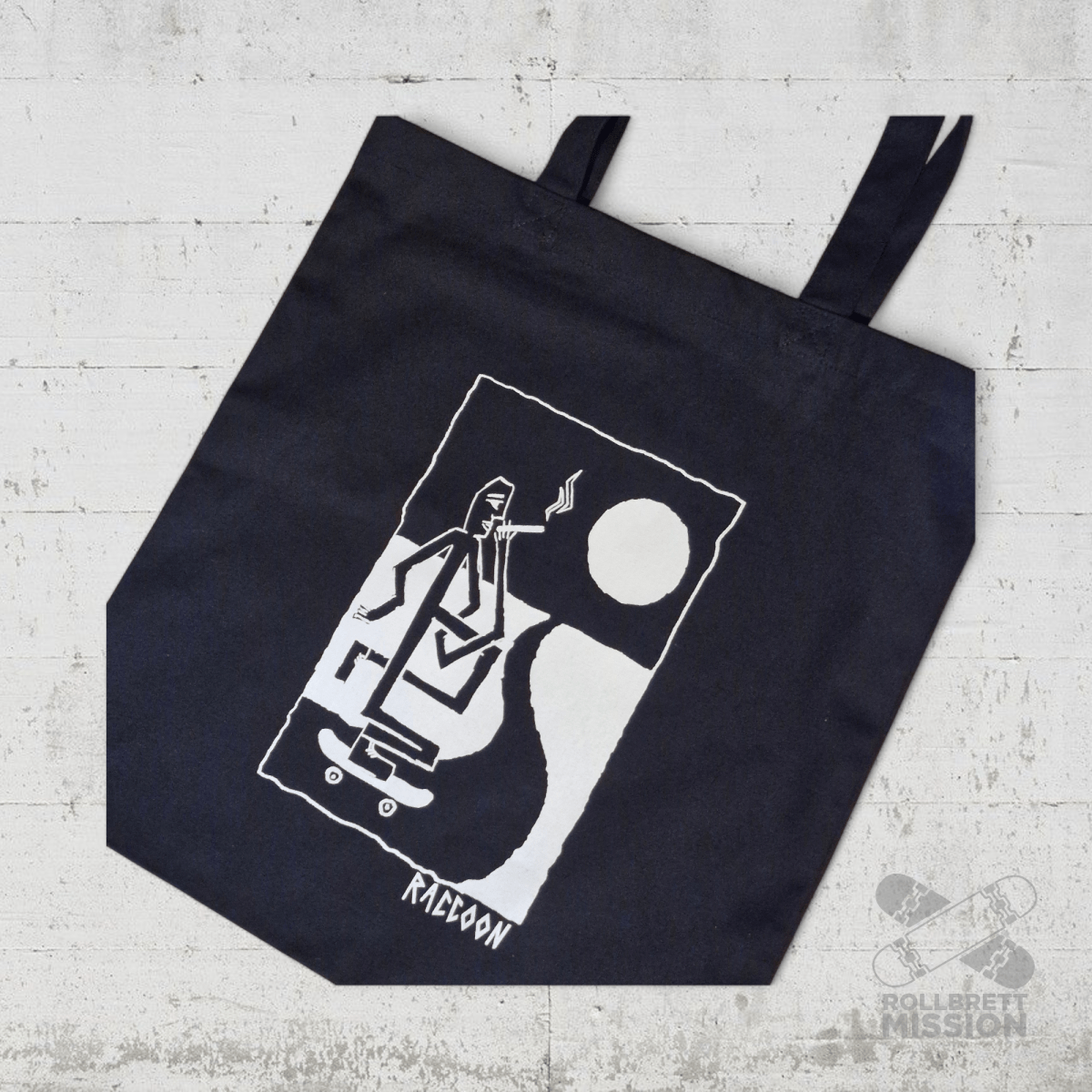 Raccoon Baumwolltasche - Taschen & Gepäck - Rollbrett Mission