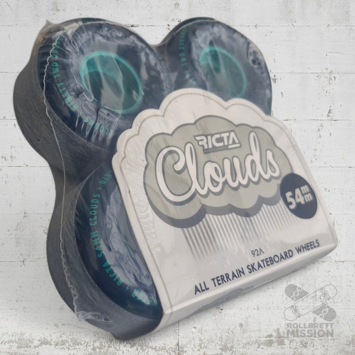 Ricta Clouds All Terrain 92A 54mm navy Wheels - Skateboard - Rollen - Rollbrett Mission