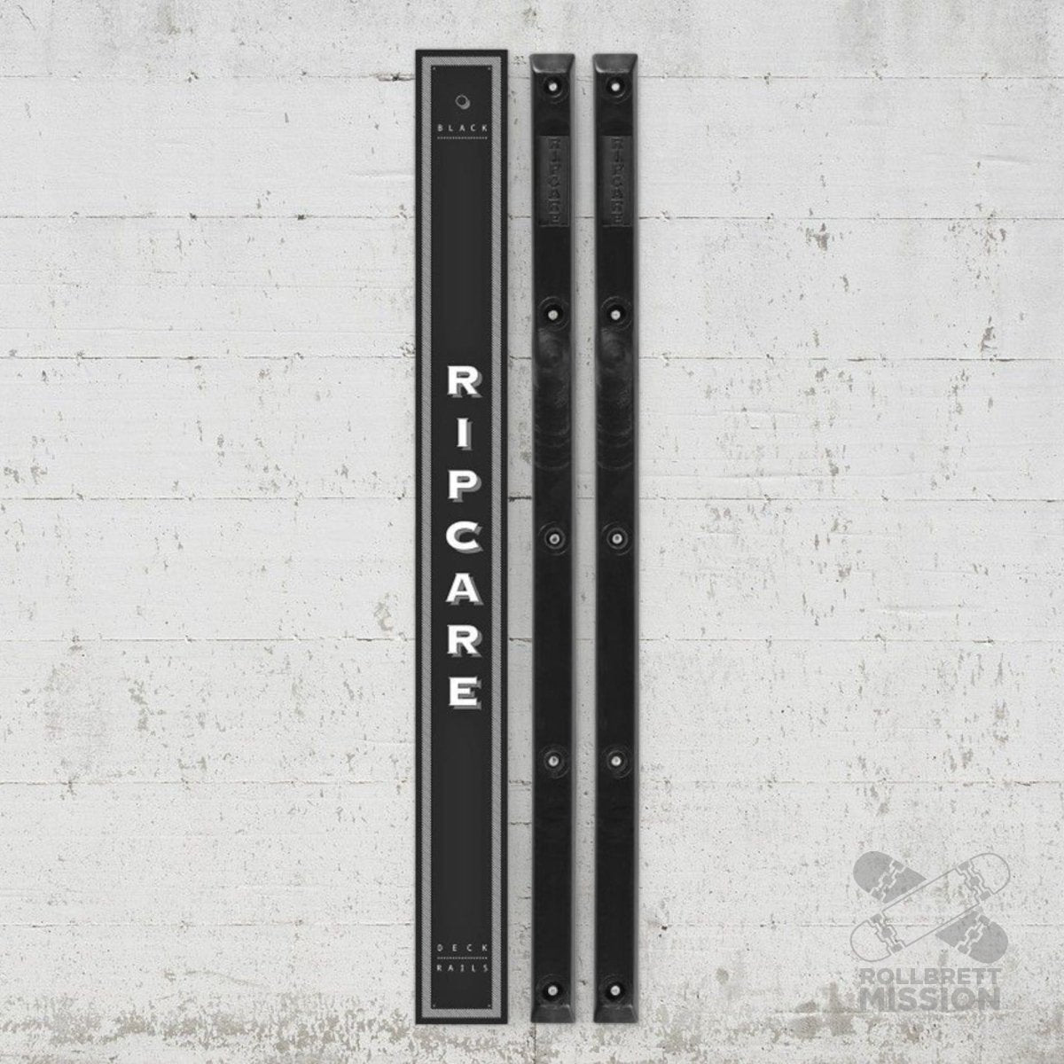 Ripcare Deck Rails schwarz - Skateboard - Kleinteile - Rollbrett Mission