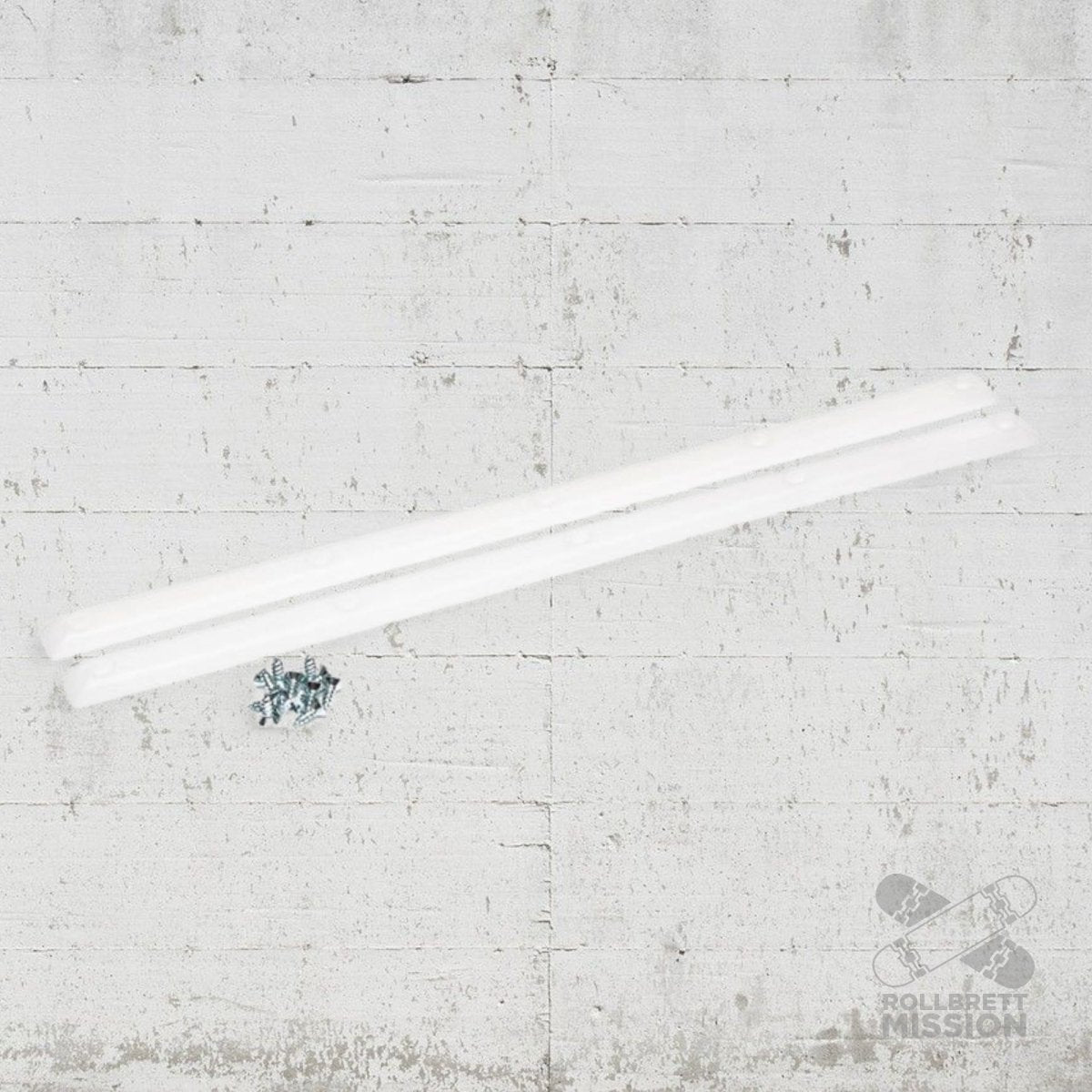 Ripcare Deck Rails weiß - Skateboard - Kleinteile - Rollbrett Mission