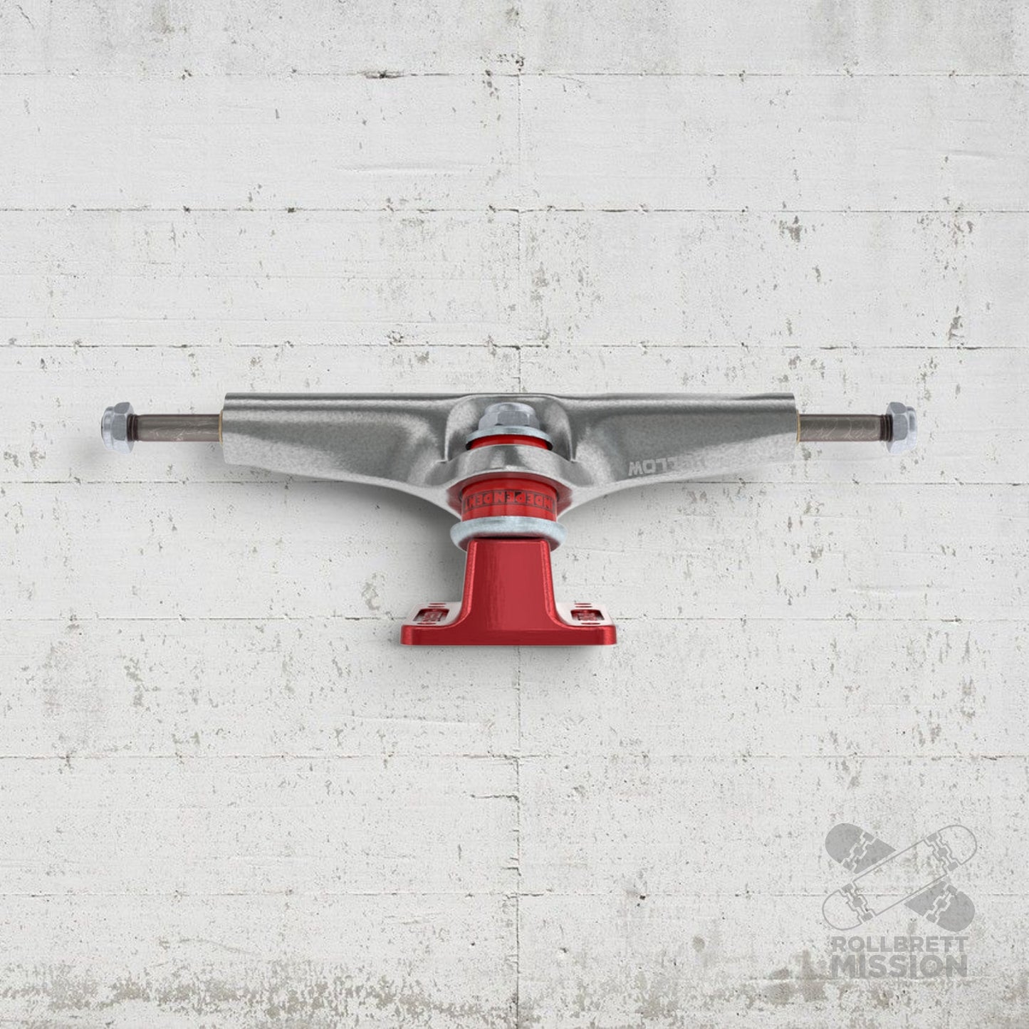 Independent Stage 4 215 Hollow Bar Logo silver ano red 10.0" Truck