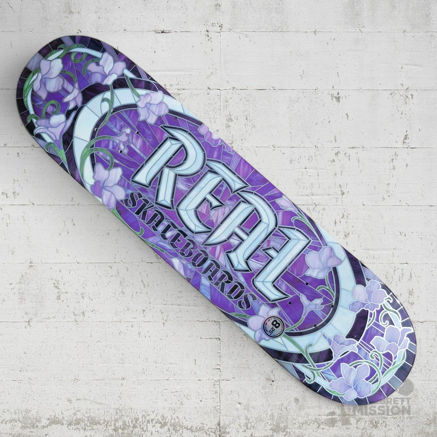 Real Cathedral Team Oval Purple 8.25 Deck
