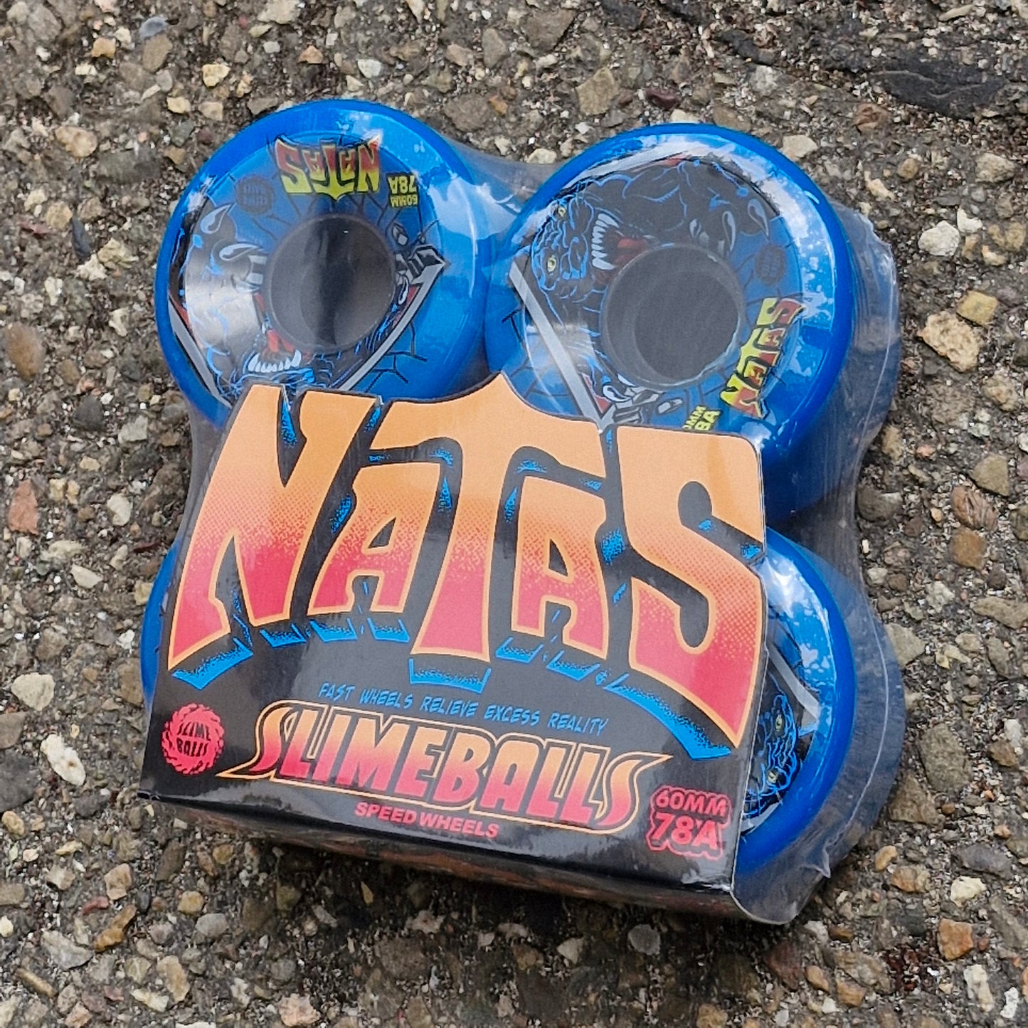 Slime Balls Natas OG Reissue 78a 60mm Skateboard Wheels