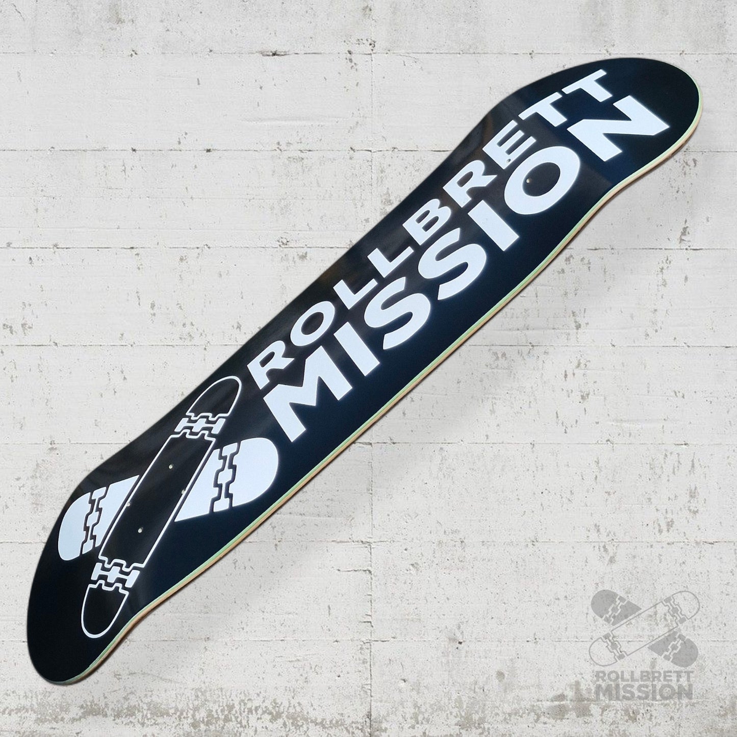 Rollbrett Mission Black Logo Twintail 8.25 Deck