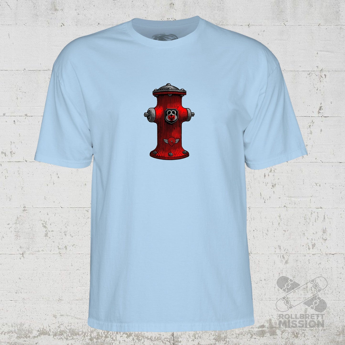 Powell-Peralta T-Shirt Andy Anderson Vajra light blue