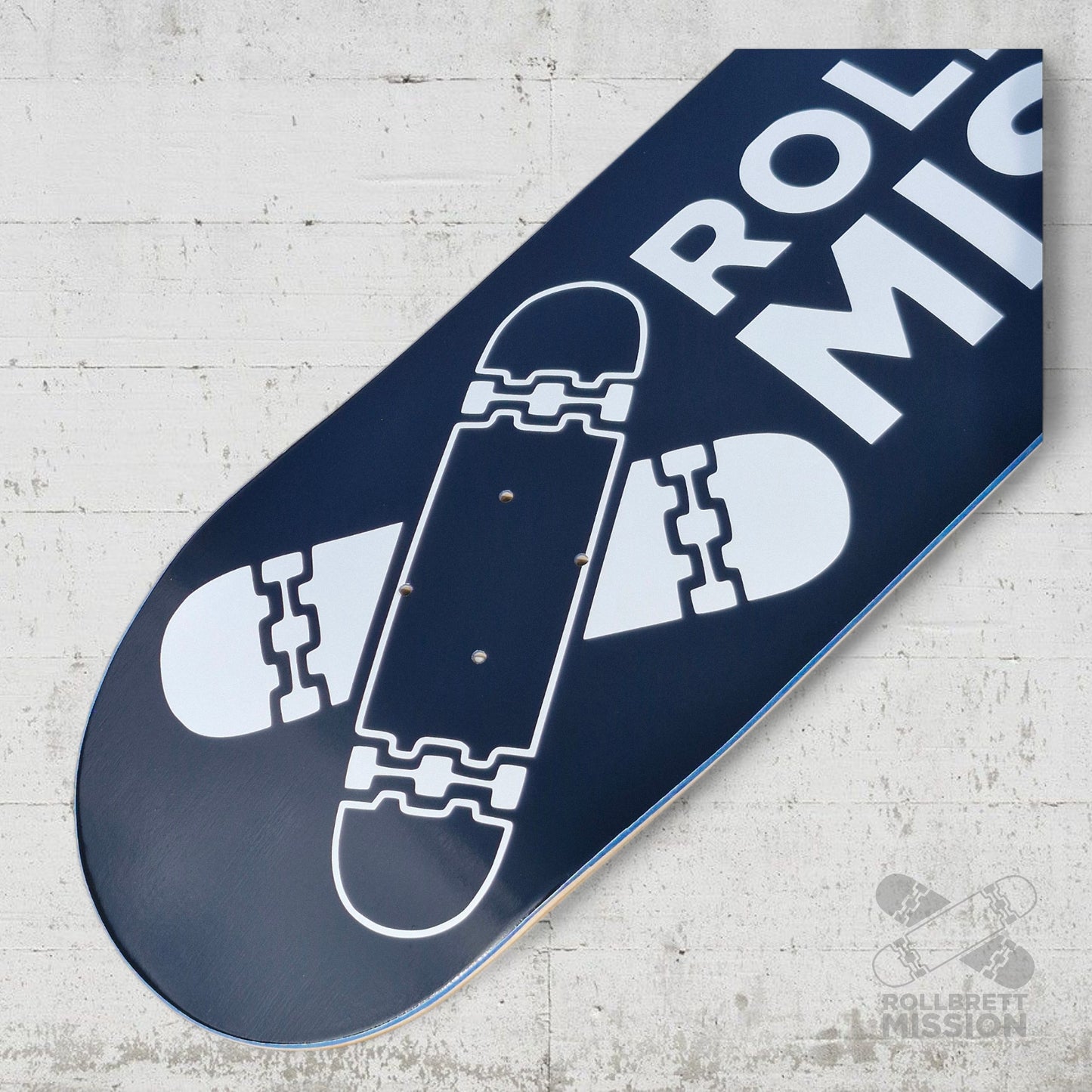 Rollbrett Mission Black Logo Deep Concave 8.5 Deck