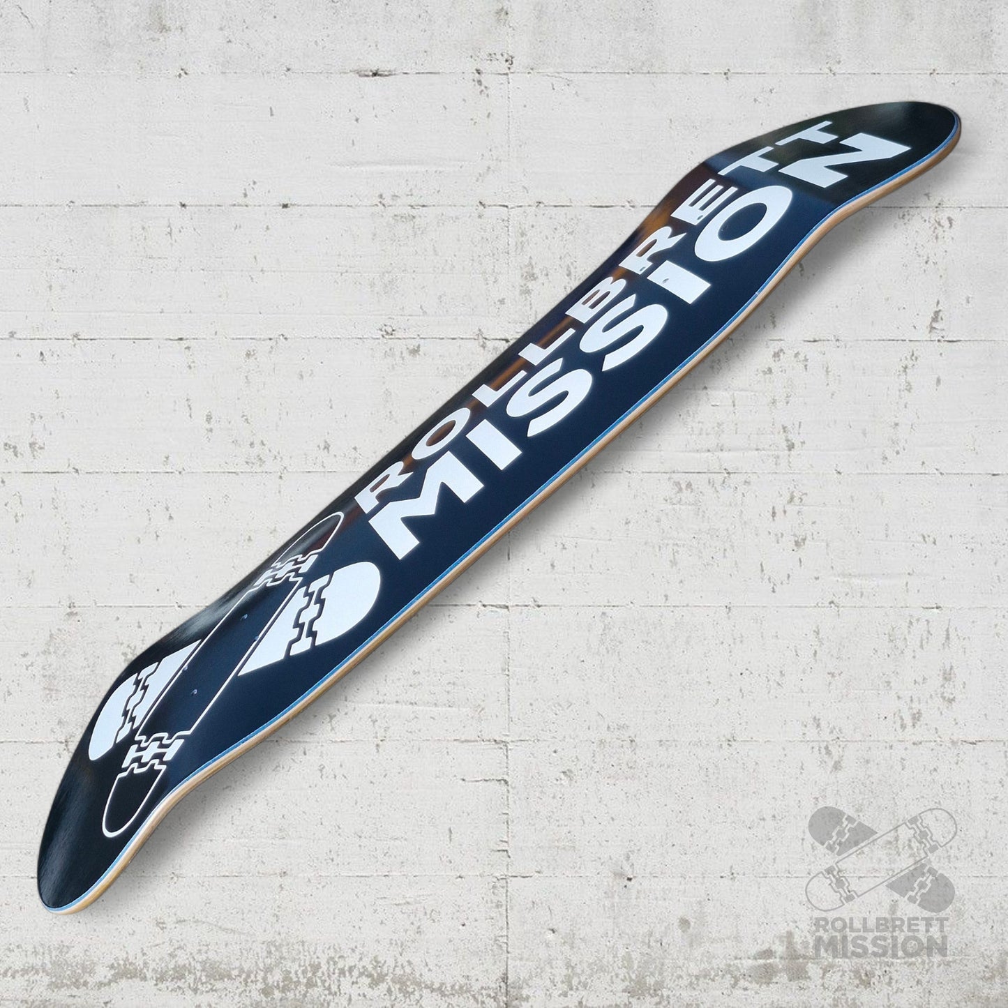 Rollbrett Mission Black Logo Deep Concave 8.5 Deck