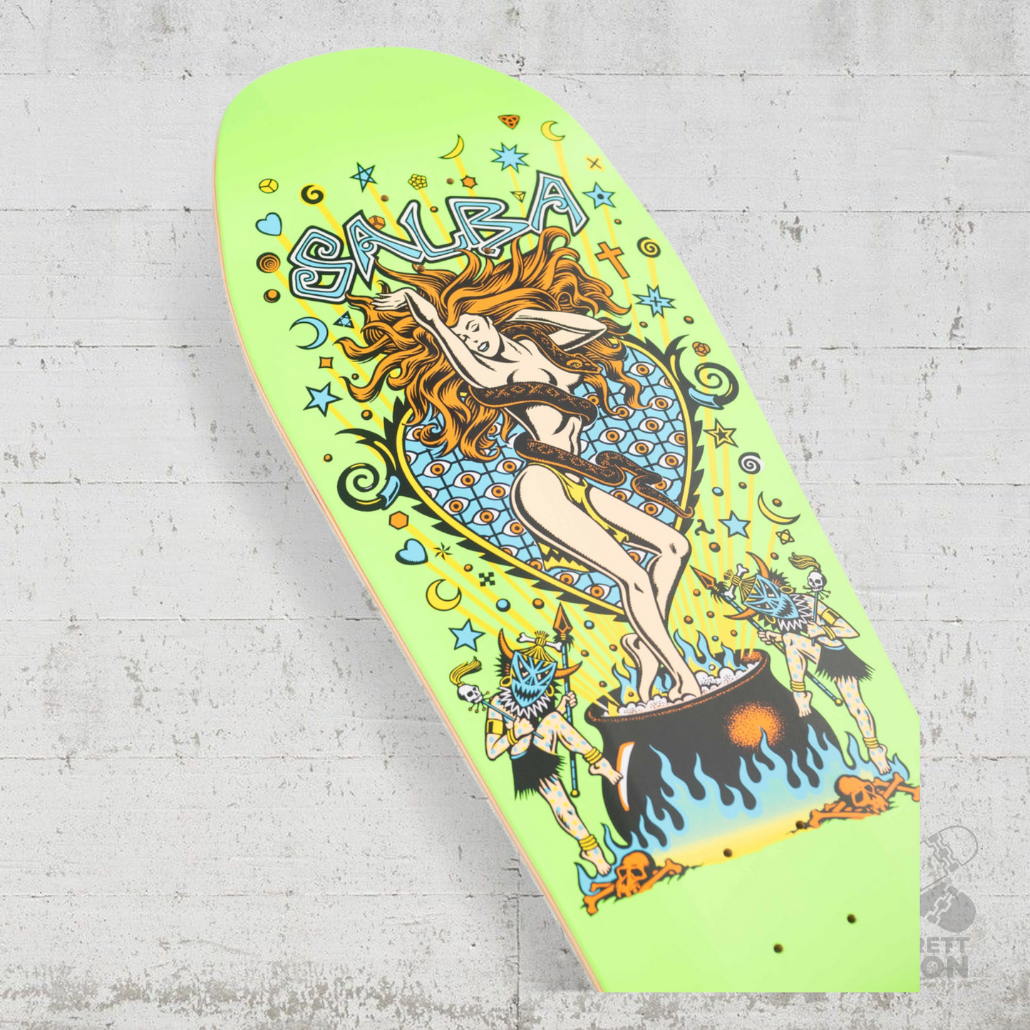 Santa Cruz Salba Witch Doctor green Reissue Deck