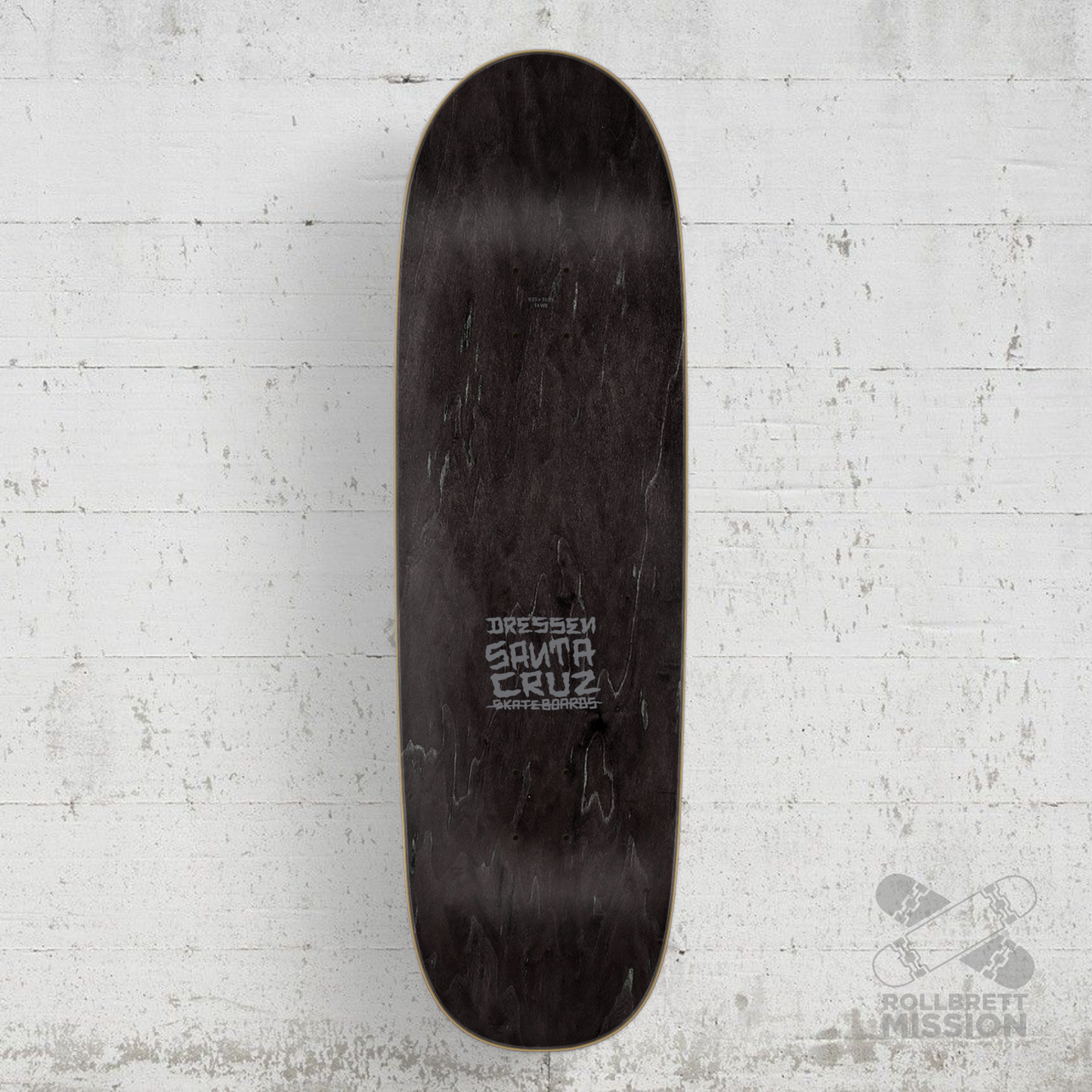 Santa Cruz Dressen Skull Rose 9.25" Skateboard Deck