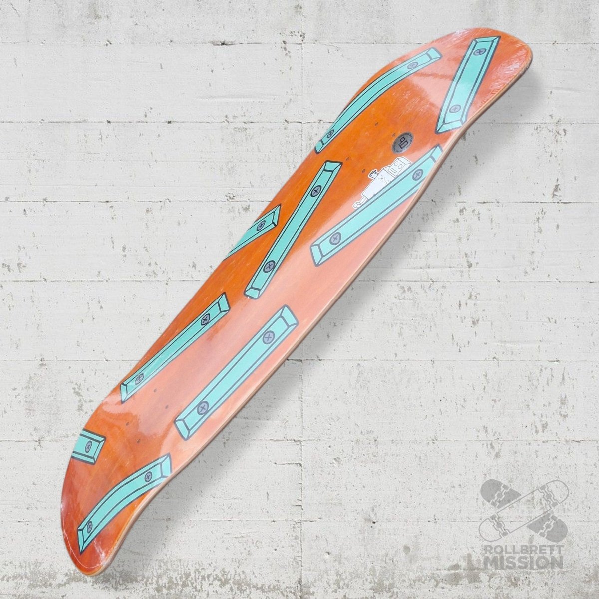 Robotron Multirail orange shaped 9.0 Deck - Skateboard - Decks - Rollbrett Mission
