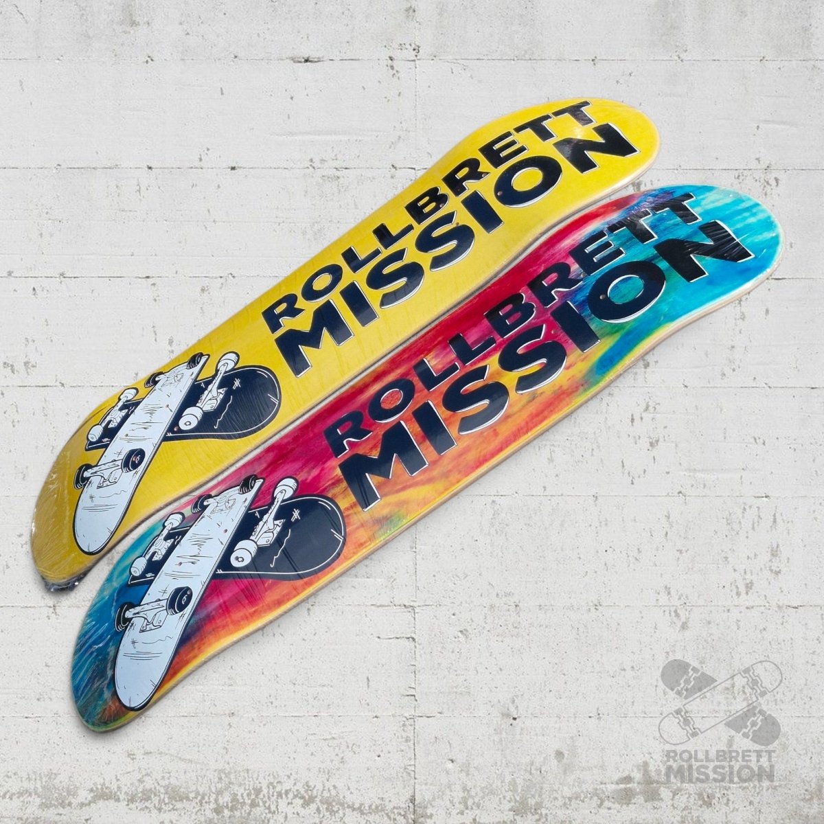 Rollbrett Mission 3D Logo 8.25 Deck - Skateboard - Decks - Rollbrett Mission