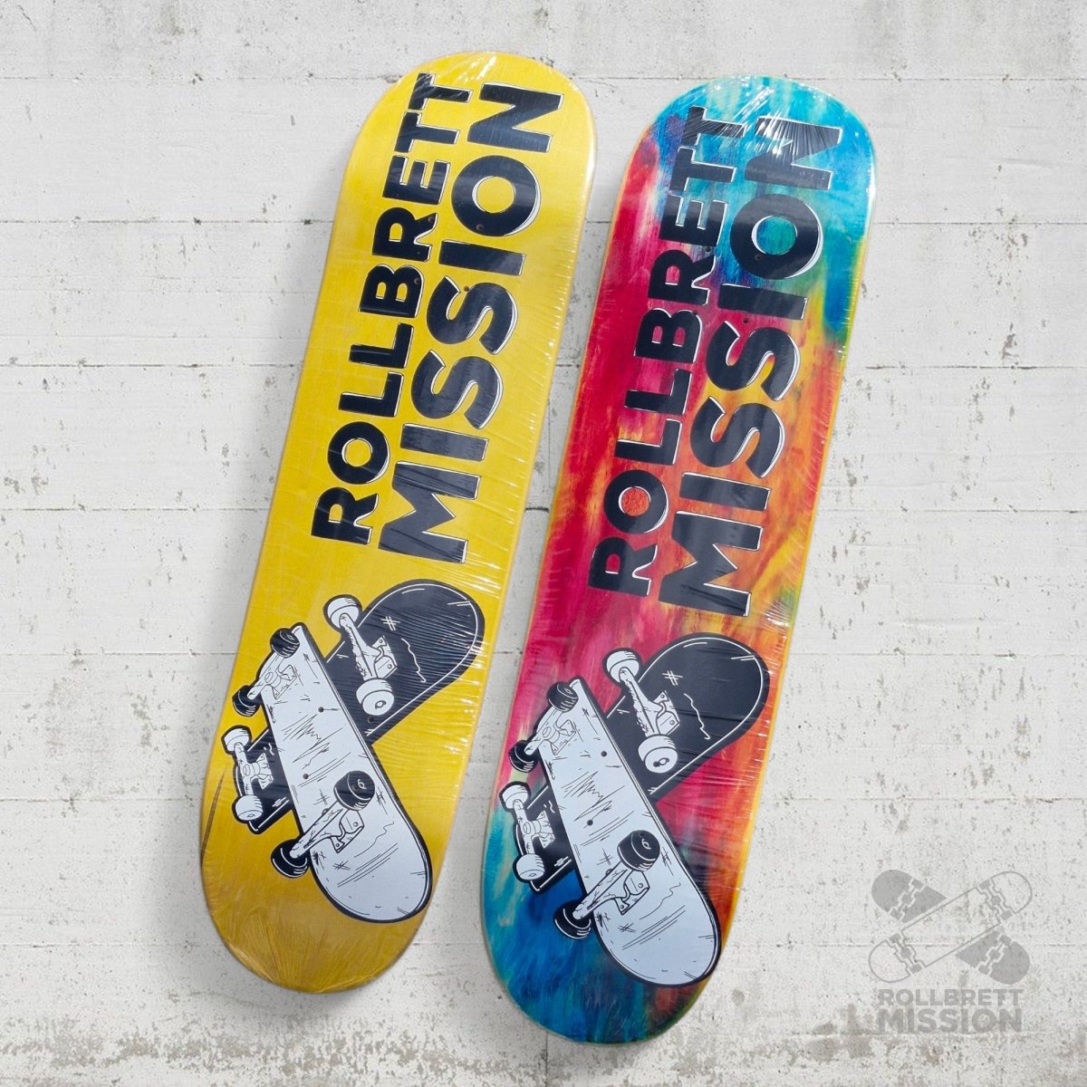 Rollbrett Mission 3D Logo 8.25 Deck - Skateboard - Decks - Rollbrett Mission