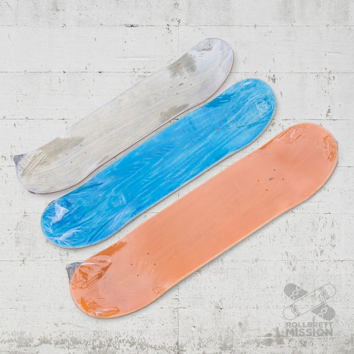 Rollbrett Mission 3D Logo 9.0 Short Twintail Deck - Skateboard - Decks - Rollbrett Mission