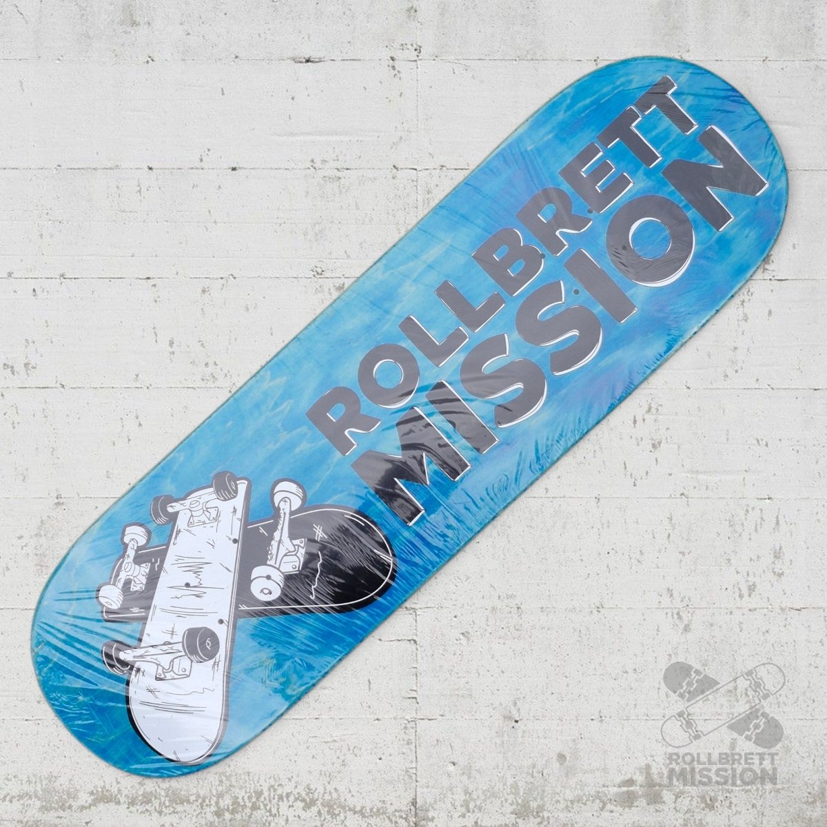 Rollbrett Mission 3D Logo 9.0 Short Twintail Deck - Skateboard - Decks - Rollbrett Mission