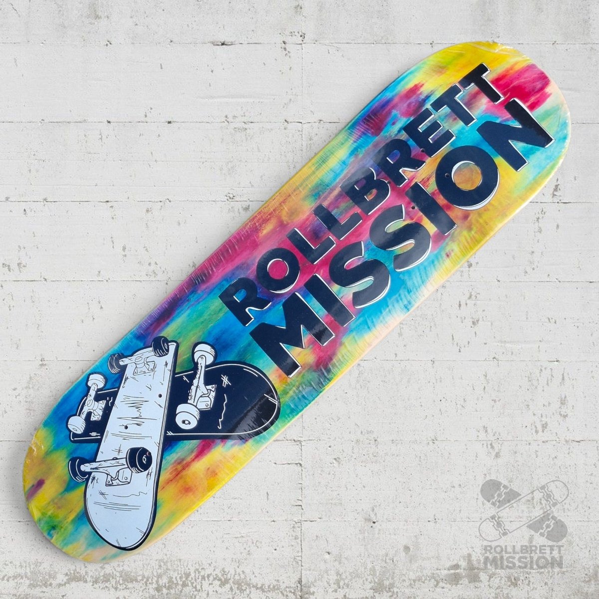 Rollbrett Mission 3D Logo Acid 8.5 Deck - Skateboard - Decks - Rollbrett Mission