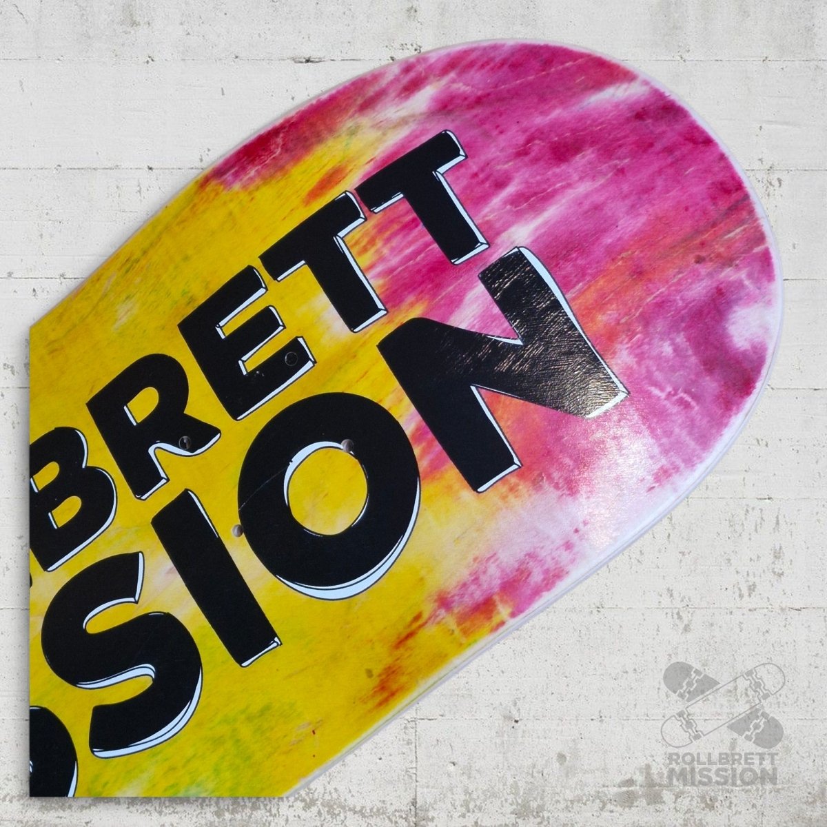 Rollbrett Mission 3D Logo Acid 8.75 Deck - Skateboard - Decks - Rollbrett Mission