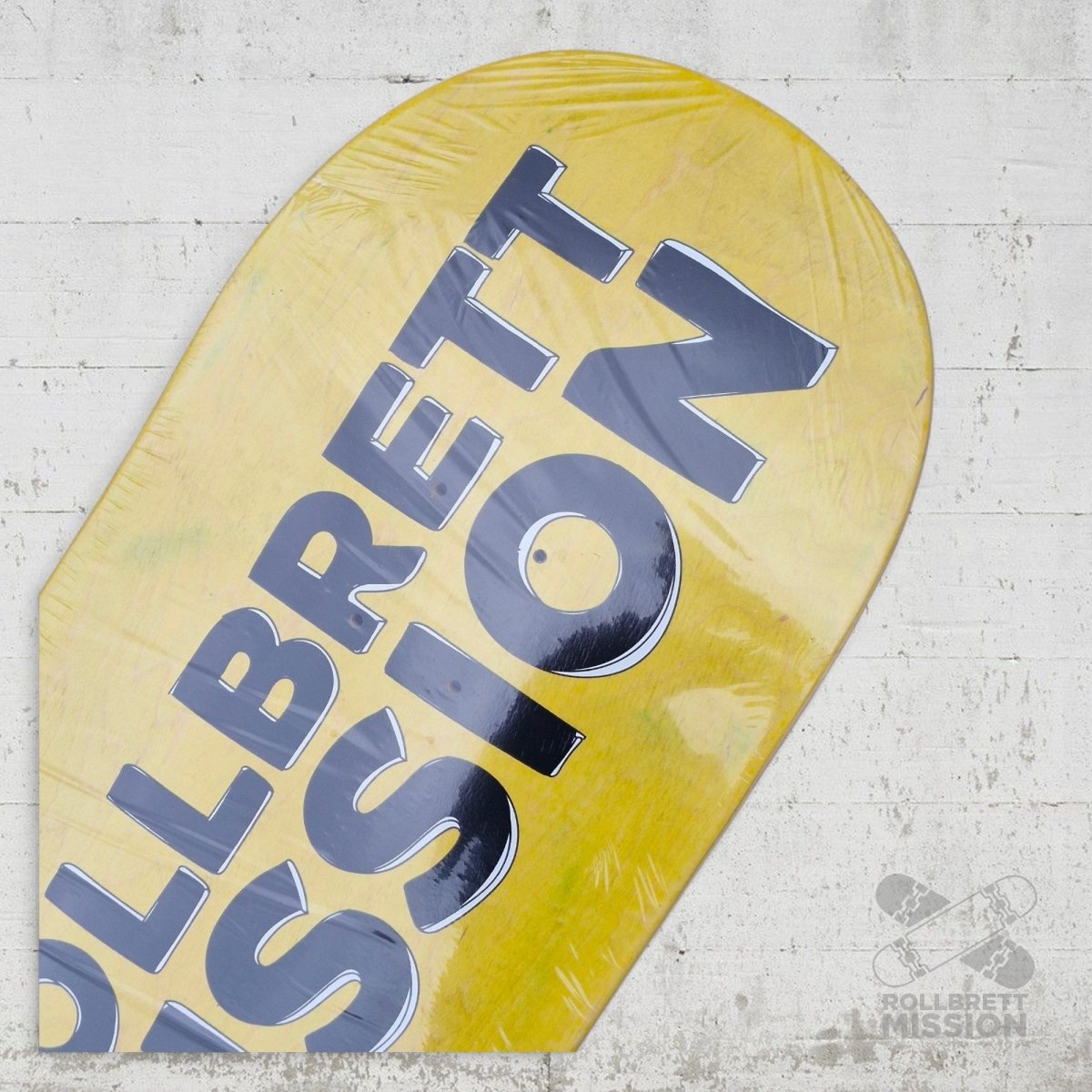 Rollbrett Mission 3D Logo Acid 9.8 Short Twintail Deck - Skateboard - Decks - Rollbrett Mission