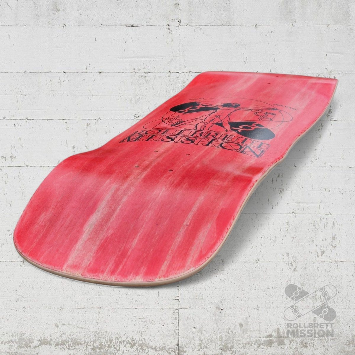 Rollbrett Mission ALTE SCHULE Vitruvian 10.0 Old School Deck - Skateboard - Decks - Rollbrett Mission