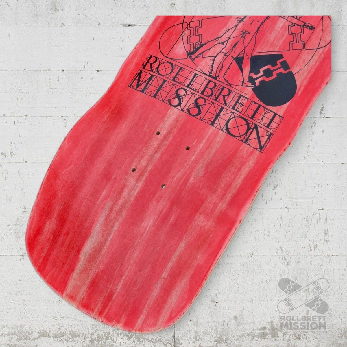 Rollbrett Mission ALTE SCHULE Vitruvian 10.0 Old School Deck - Skateboard - Decks - Rollbrett Mission