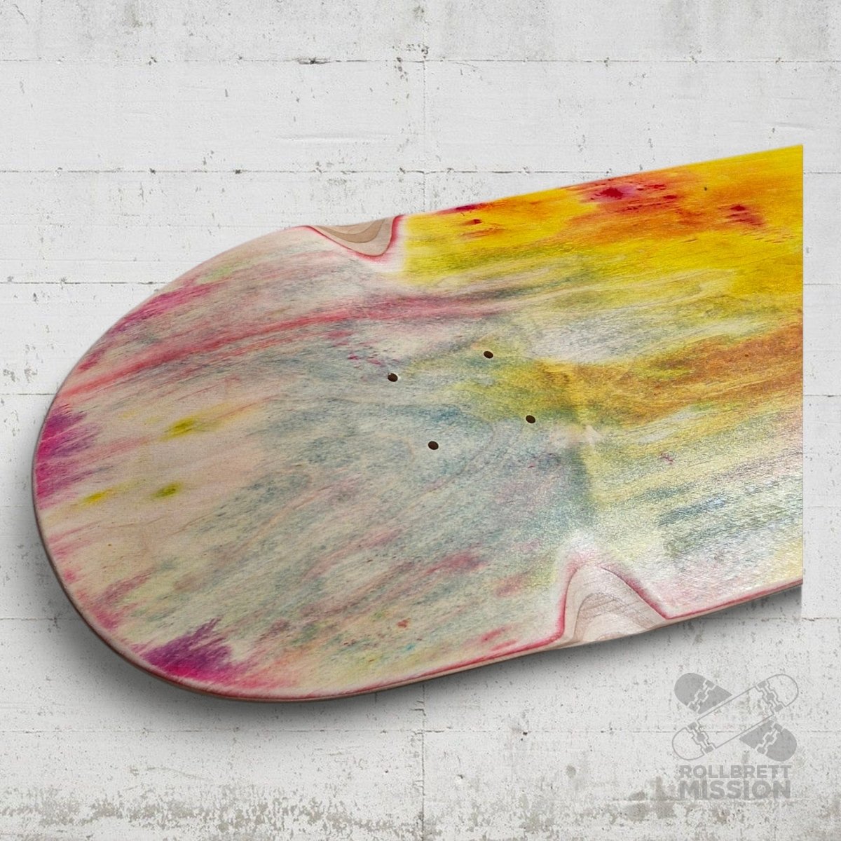 Rollbrett Mission Breiter Blanker Bube Wheel Wells 10.5 Deck - Skateboard - Decks - Rollbrett Mission