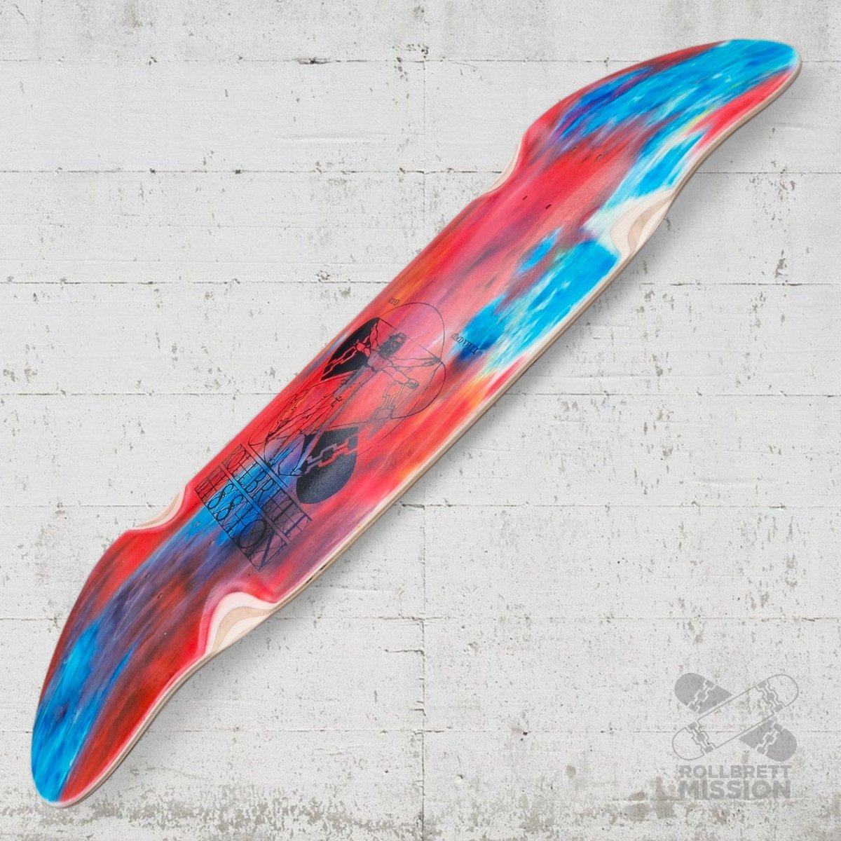 Rollbrett Mission BREITER BUBE Wheel Wells 10.5 Deck Acid 2 - Skateboard - Decks - Rollbrett Mission