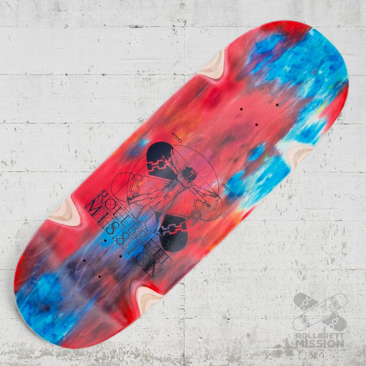 Rollbrett Mission BREITER BUBE Wheel Wells 10.5 Deck Acid 2 - Skateboard - Decks - Rollbrett Mission