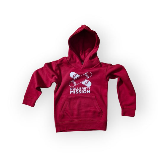 Rollbrett Mission Kids New Classic Hoodie rot - Shirts & Tops - Rollbrett Mission