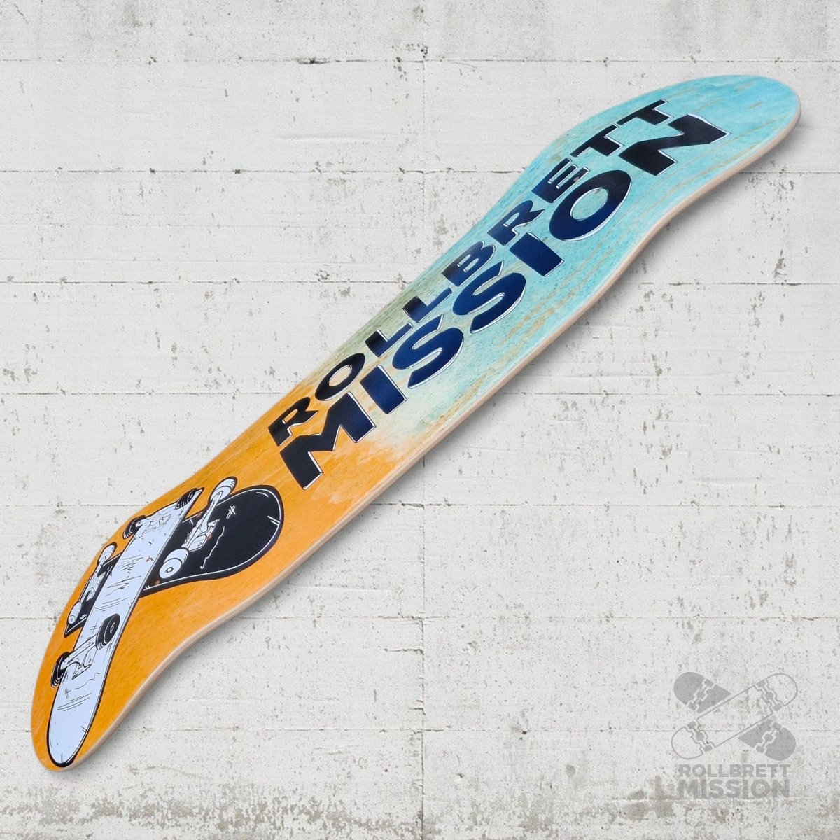 Rollbrett Mission KURZER ZWILLING 3D 9.0 Short Twintail Deck - Skateboard - Decks - Rollbrett Mission