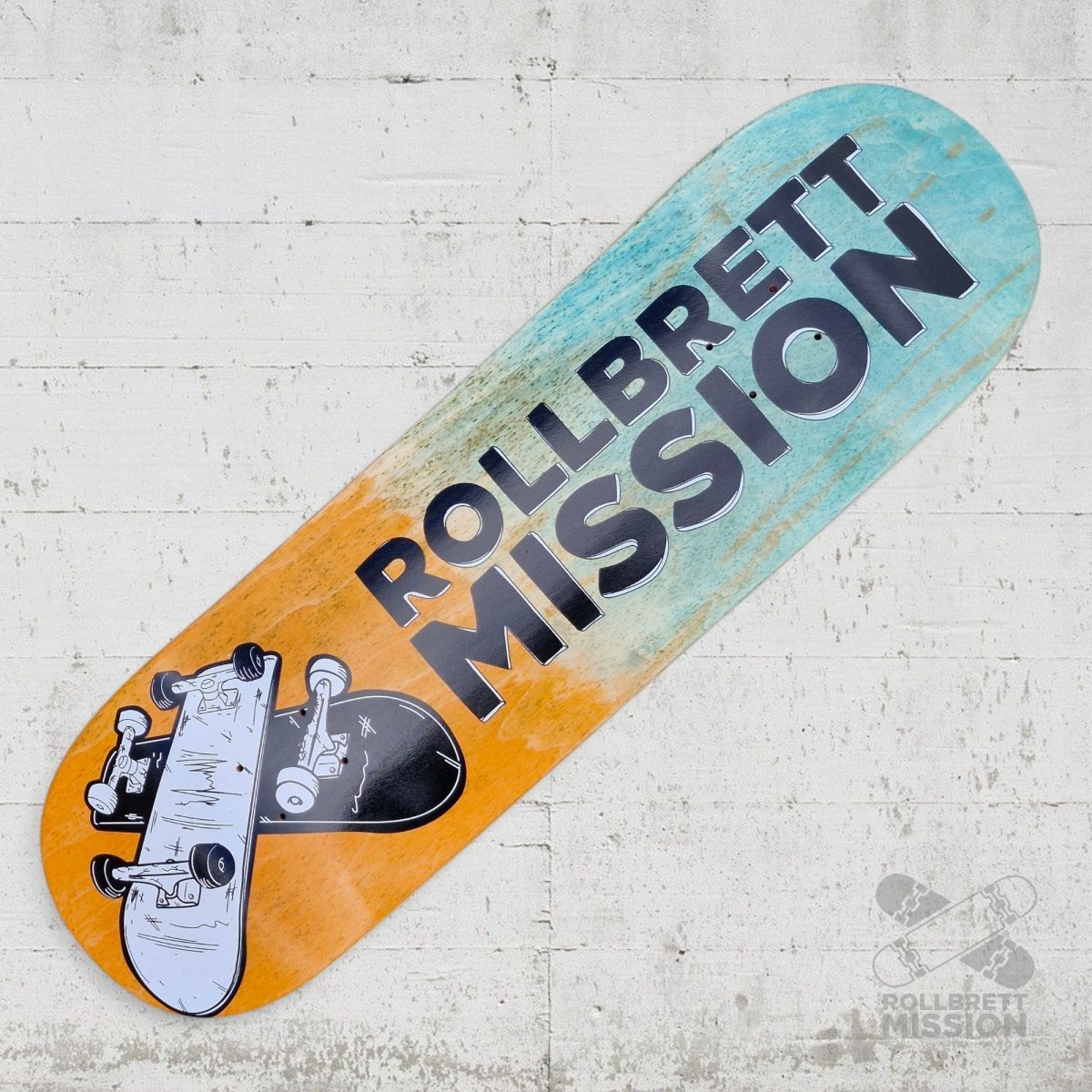 Rollbrett Mission KURZER ZWILLING 3D 9.0 Short Twintail Deck - Skateboard - Decks - Rollbrett Mission