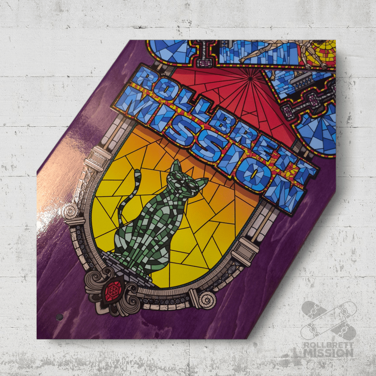 Rollbrett Mission Mosaik Deep Concave Deck - Skateboard - Decks - Rollbrett Mission