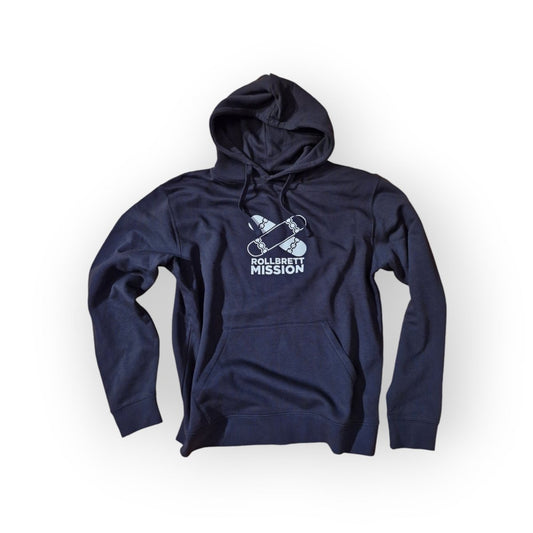 Rollbrett Mission New Classic Hoodie black - Shirts & Tops - Rollbrett Mission