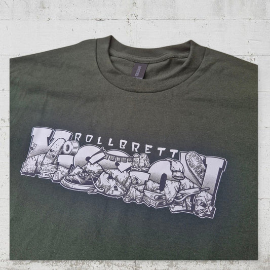 Rollbrett Mission Shop Spirit T-Shirt forest green - Shirts & Tops - Rollbrett Mission
